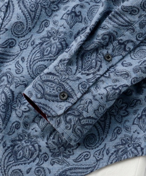 MEN'S BIGI（メンズビギ）の「ペイズリージャガード シャツ（シャツ/ブラウス・メンズ・ネイビー/ブラック/ボルドー・01/02/03/04）」の18枚目の写真