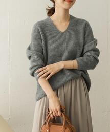 URBAN RESEARCH DOORS | ハミルトンウール畦Vネックニット(ニット/セーター)