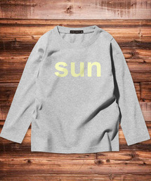 ロゴ プリント 長袖カットソー ロンT キッズ