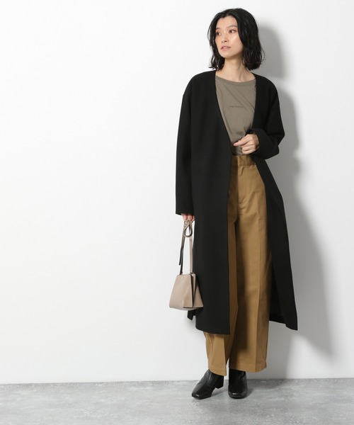 LAKOLE（ラコレ）の「レタリングプリントロングTシャツ / LAKOLE（Tシャツ/カットソー・レディース・スモーク/モカ/ライトブラウン/オフホワイト・SMALL/MEDIUM）」の17枚目の写真