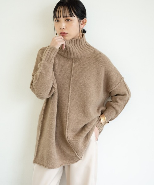 Aunt Marie's（アントマリーズ）の「アウトリンキングタートルオーバーニット / AUNT MARIE'S（ニット/セーター・レディース・ブラック/アイボリー/モカ・FREE）」の17枚目の写真