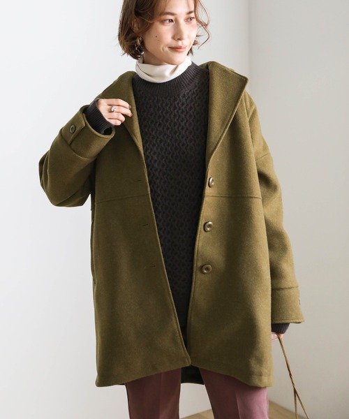 select MOCA（セレクトモカ）の「オーバーテーラードコート（テーラードジャケット・レディース・オリーブ/ブラウン/グレイッシュベージュ・FREE）」の7枚目の写真