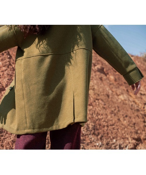 select MOCA（セレクトモカ）の「オーバーテーラードコート（テーラードジャケット・レディース・オリーブ/ブラウン/グレイッシュベージュ・FREE）」の10枚目の写真