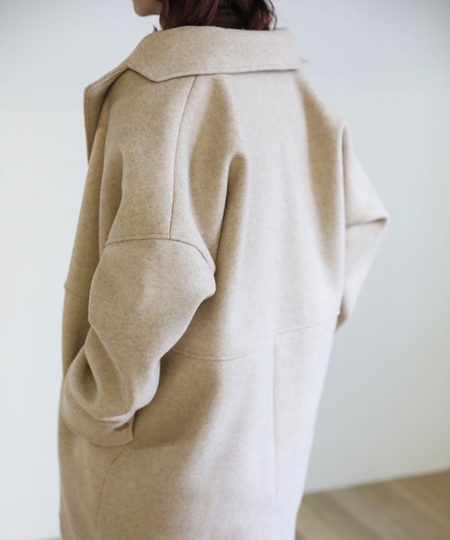 select MOCA（セレクトモカ）の「オーバーテーラードコート（テーラードジャケット・レディース・オリーブ/ブラウン/グレイッシュベージュ・FREE）」の20枚目の写真