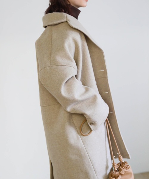 select MOCA（セレクトモカ）の「オーバーテーラードコート（テーラードジャケット・レディース・オリーブ/ブラウン/グレイッシュベージュ・FREE）」の16枚目の写真