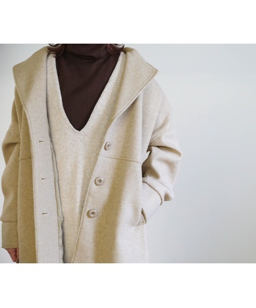 select MOCA（セレクトモカ）の「オーバーテーラードコート（テーラードジャケット・レディース・オリーブ/ブラウン/グレイッシュベージュ・FREE）」の17枚目の写真