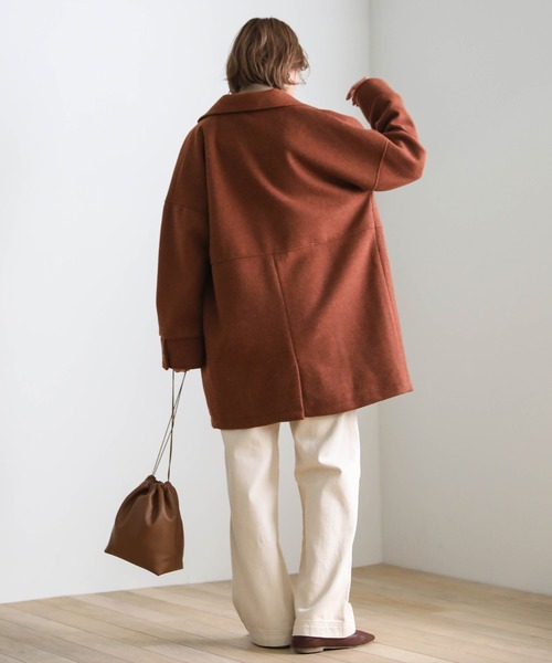 select MOCA（セレクトモカ）の「オーバーテーラードコート（テーラードジャケット・レディース・オリーブ/ブラウン/グレイッシュベージュ・FREE）」の22枚目の写真