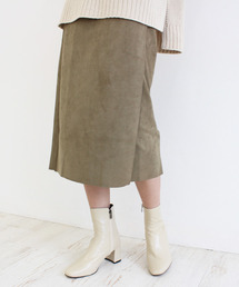 MODE ROBE | スウェードボタンスカート　スウェードスカート(スカート)