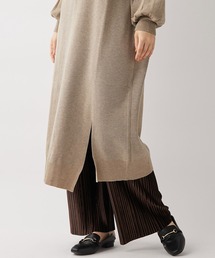 un dix cors（アンディコール）の「リラクシーな履き心地　ベロアプリーツパンツ(フルレングス)（その他パンツ）」