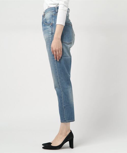 MidiUmi（ミディウミ）の「ハイウエストデニムパンツ（デニムパンツ・レディース・ライトインディゴブルー/ネイビー/ライトブルー/ブラック・2/3/1/0）」の15枚目の写真