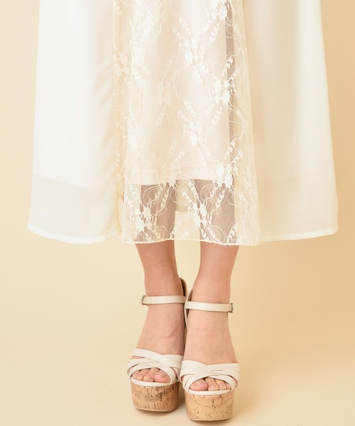 MIIA（ミーア）の「レース切替ワンピース（ワンピース・レディース・ブラック/ベージュ/パープル・FREE）」の16枚目の写真