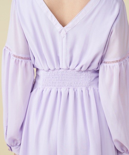 MIIA（ミーア）の「レース切替ワンピース（ワンピース・レディース・ブラック/ベージュ/パープル・FREE）」の19枚目の写真