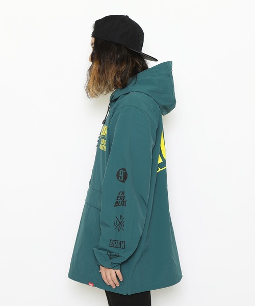 RUDIE'S(ルーディーズ)の「GOOD VIBRATION ANORAK(ナイロンジャケット・メンズ・ブラック/グリーン・XL/L/M)」の5枚目の写真