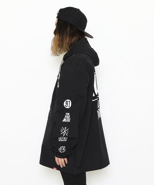 RUDIE'S(ルーディーズ)の「GOOD VIBRATION ANORAK(ナイロンジャケット・メンズ・ブラック/グリーン・XL/L/M)」の8枚目の写真