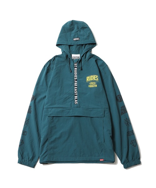 RUDIE'S(ルーディーズ)の「GOOD VIBRATION ANORAK(ナイロンジャケット・メンズ・ブラック/グリーン・XL/L/M)」の10枚目の写真