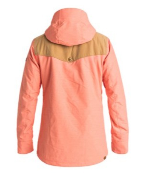 ROXY　スノーボードウェア M マウンテンジャケット　サーモンピンク　フード付 ROXYスノーボードウェア M マウンテンジャケットサーモンピンクフード付