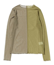 Ray BEAMS | Ray BEAMS / チュール バイカラー プルオーバー(Tシャツ/カットソー)