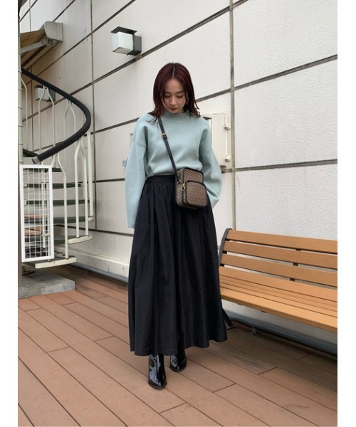 MOUSSY（マウジー）の「TAFFTA FLARE スカート（スカート）」 - WEAR 