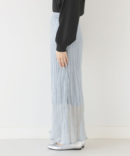 BeAMS DOT（ビームスドット）の「【WEB限定】BeAMS DOT / シアー ワッシャースカート（スカート・レディース・ブラック/ミント・FREE）」の13枚目の写真