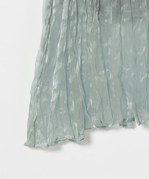 BeAMS DOT（ビームスドット）の「【WEB限定】BeAMS DOT / シアー ワッシャースカート（スカート・レディース・ブラック/ミント・FREE）」の8枚目の写真