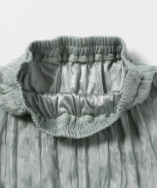 BeAMS DOT（ビームスドット）の「【WEB限定】BeAMS DOT / シアー ワッシャースカート（スカート・レディース・ブラック/ミント・FREE）」の14枚目の写真