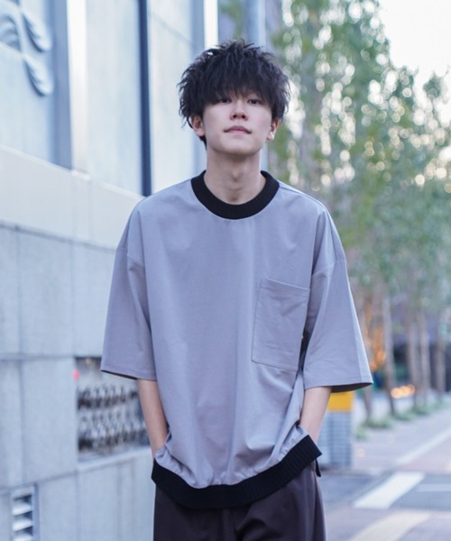 CASPER JOHN(キャスパージョン)の「Balloon Big T-shirts/バルーンビッグTシャツ(Tシャツ/カットソー・メンズ・ブラック/グレー・マルチサイズ)」の2枚目の写真