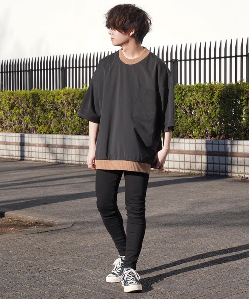 CASPER JOHN(キャスパージョン)の「Balloon Big T-shirts/バルーンビッグTシャツ(Tシャツ/カットソー・メンズ・ブラック/グレー・マルチサイズ)」の14枚目の写真