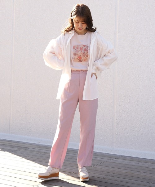 one after another NICE CLAUP（ワンアフターアナザーナイスクラップ）の「アソートロンＴｅｅ（Tシャツ/カットソー・レディース・ブラック/ピンク/オフホワイト・FREE）」の7枚目の写真