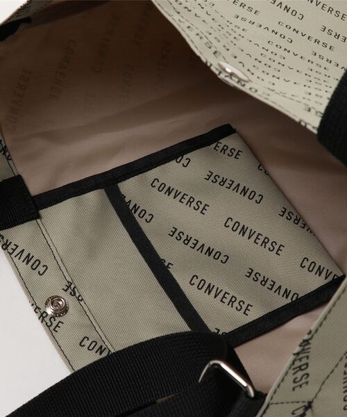 CONVERSE(コンバース)の「【CONVERSE/コンバース】総柄ロゴ2WAYショルダーバッグ トートバッグ(ショルダーバッグ・レディース・ベージュ/ブラック・FREE)」の5枚目の写真