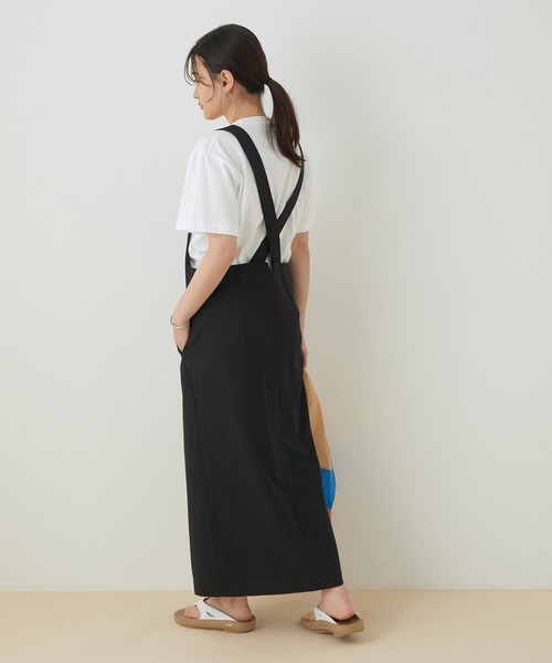 ADAM ET ROPE'（アダムエロペ）の「＜洗える＞【WEB限定】ジャンパースカート（ジャンパースカート・レディース・ブラック/ベージュ・FREE）」の16枚目の写真