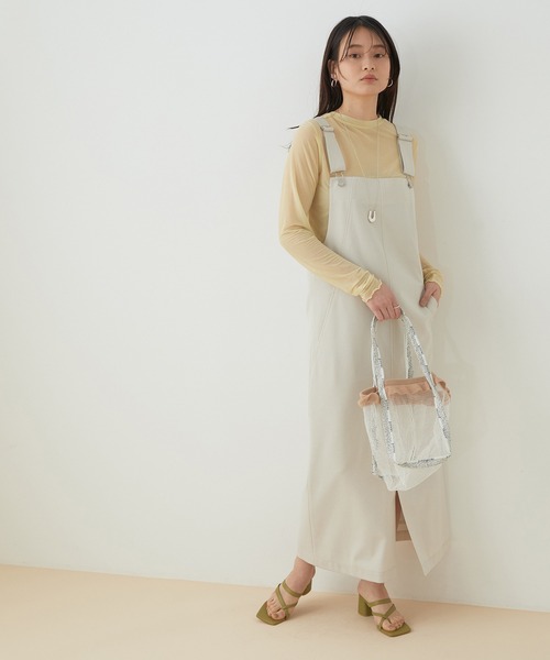 ADAM ET ROPE'（アダムエロペ）の「＜洗える＞【WEB限定】ジャンパースカート（ジャンパースカート・レディース・ブラック/ベージュ・FREE）」の19枚目の写真