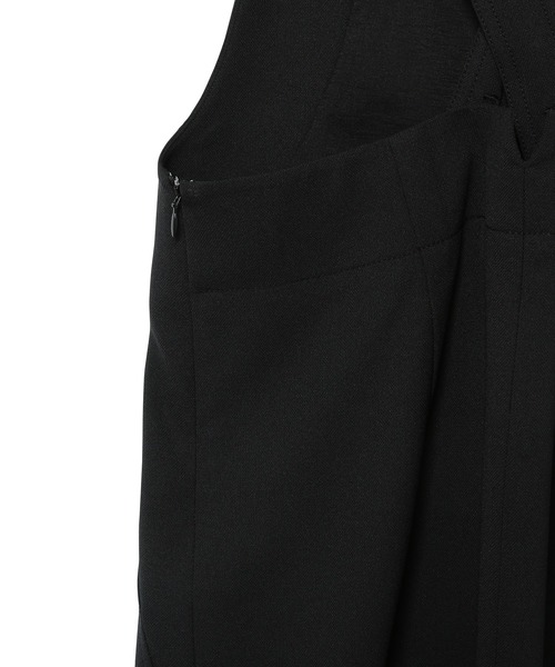 ADAM ET ROPE'（アダムエロペ）の「＜洗える＞【WEB限定】ジャンパースカート（ジャンパースカート・レディース・ブラック/ベージュ・FREE）」の3枚目の写真