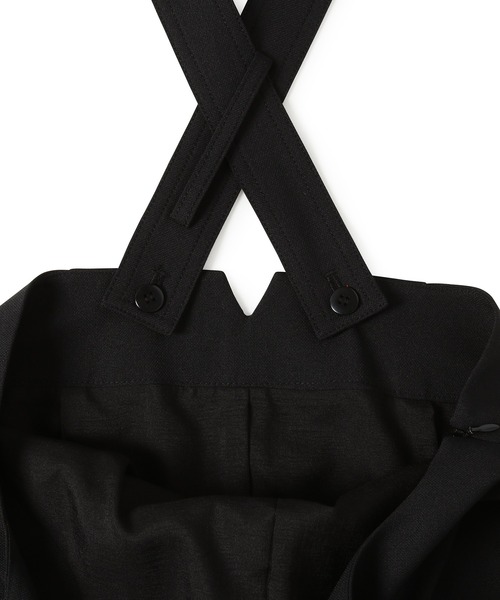 ADAM ET ROPE'（アダムエロペ）の「＜洗える＞【WEB限定】ジャンパースカート（ジャンパースカート・レディース・ブラック/ベージュ・FREE）」の7枚目の写真