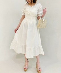 MIIA | オフショルシャーリングマキシワンピース(ワンピース)