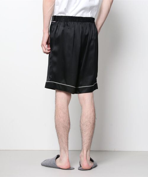 Priv. Spoons Club（プライベートスプーンズクラブ）の「シルクサテンパジャマ/ハーフパンツ（ボトムス単品）（ルームウェア/パジャマ・メンズ・ブラック/ネイビー/サックスブルー/ホワイト・M/L）」の21枚目の写真