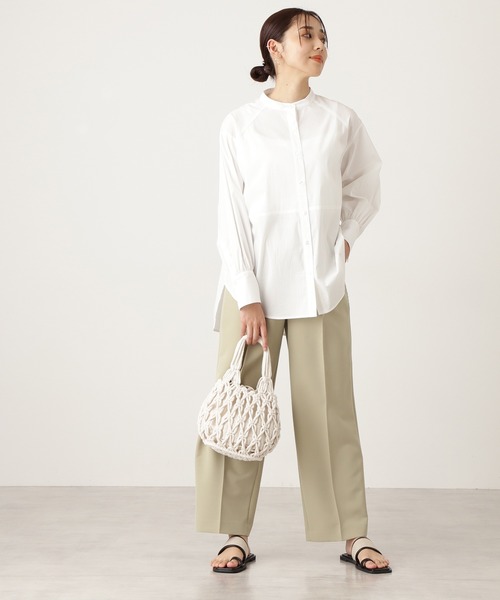 N.（N. Natural Beauty Basic）（エヌエヌナチュラルビューティーベーシック）の「ロープ編みトートバッグ（トートバッグ・レディース・イエロー/ホワイト・ﾌﾘ-）」の10枚目の写真