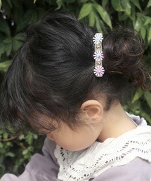 ANEMONE（アネモネ）の「【ANEMONE BALLOON】フラワースパンコールのベロアバレッタ（バレッタ/ヘアクリップ・キッズ）」