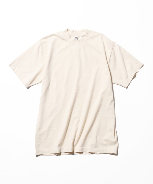 LOS ANGELES APPAREL（ロサンゼルスアパレル）の「Los Angeles Apparel/ロサンゼルスアパレル S/S Garment Dye CrewNeck 6.5oz Tシャツ（Tシャツ/カットソー・メンズ・クリーム/グリーン/パープル/ホワイト/ブラック/ベージュ/ダークブラウン/ネイビー・S/M/L/XL）」の5枚目の写真