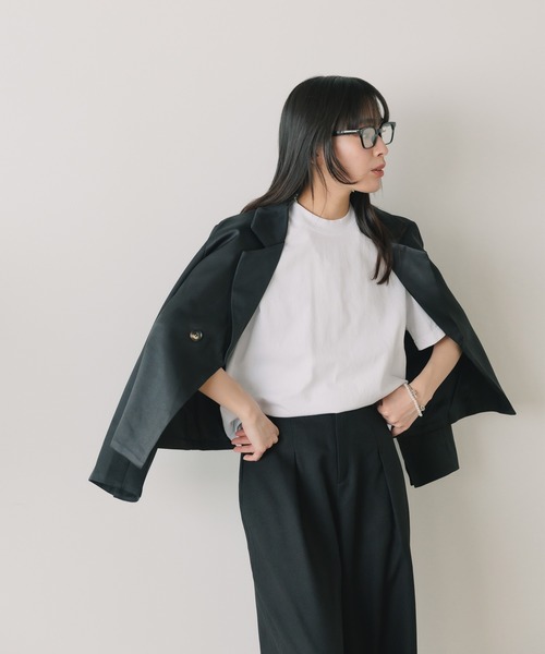 LOS ANGELES APPAREL（ロサンゼルスアパレル）の「Los Angeles Apparel/ロサンゼルスアパレル S/S Garment Dye CrewNeck 6.5oz Tシャツ（Tシャツ/カットソー・メンズ・クリーム/グリーン/パープル/ホワイト/ブラック/ベージュ/ダークブラウン/ネイビー・S/M/L/XL）」の9枚目の写真