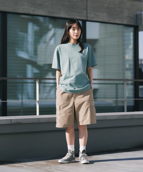 LOS ANGELES APPAREL（ロサンゼルスアパレル）の「Los Angeles Apparel/ロサンゼルスアパレル S/S Garment Dye CrewNeck 6.5oz Tシャツ（Tシャツ/カットソー・メンズ・クリーム/グリーン/パープル/ホワイト/ブラック/ベージュ/ダークブラウン/ネイビー・S/M/L/XL）」の13枚目の写真