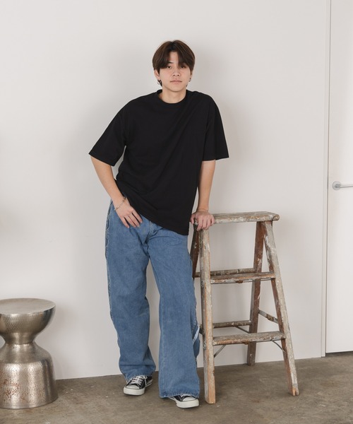 LOS ANGELES APPAREL（ロサンゼルスアパレル）の「Los Angeles Apparel/ロサンゼルスアパレル S/S Garment Dye CrewNeck 6.5oz Tシャツ（Tシャツ/カットソー・メンズ・クリーム/グリーン/パープル/ホワイト/ブラック/ベージュ/ダークブラウン/ネイビー・S/M/L/XL）」の19枚目の写真