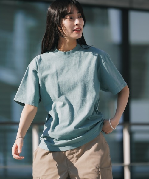 LOS ANGELES APPAREL（ロサンゼルスアパレル）の「Los Angeles Apparel/ロサンゼルスアパレル S/S Garment Dye CrewNeck 6.5oz Tシャツ（Tシャツ/カットソー・メンズ・クリーム/グリーン/パープル/ホワイト/ブラック/ベージュ/ダークブラウン/ネイビー・S/M/L/XL）」の21枚目の写真