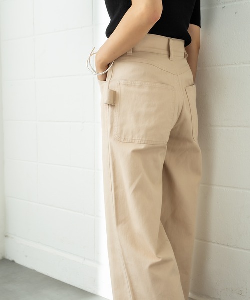 mystic（ミスティック）の「ペインターパンツ（その他パンツ・レディース・ブラック/ベージュ/オフホワイト・1/2）」の3枚目の写真