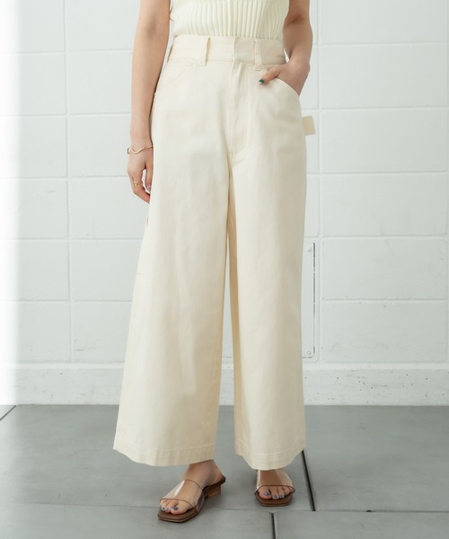 mystic（ミスティック）の「ペインターパンツ（その他パンツ・レディース・ブラック/ベージュ/オフホワイト・1/2）」の14枚目の写真