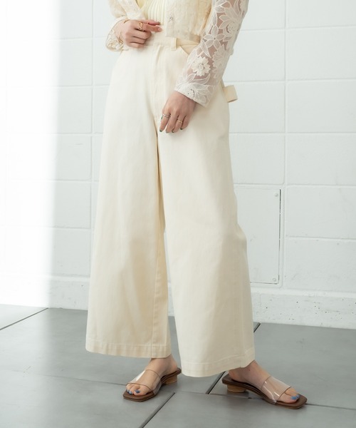 mystic（ミスティック）の「ペインターパンツ（その他パンツ・レディース・ブラック/ベージュ/オフホワイト・1/2）」の4枚目の写真