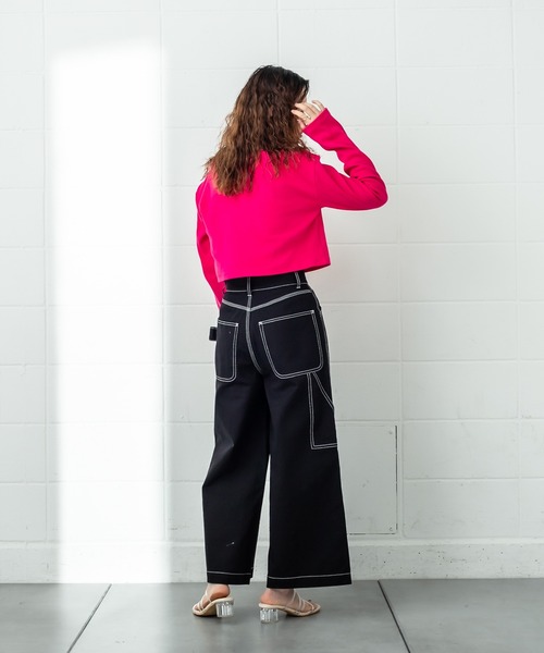 mystic（ミスティック）の「ペインターパンツ（その他パンツ・レディース・ブラック/ベージュ/オフホワイト・1/2）」の9枚目の写真