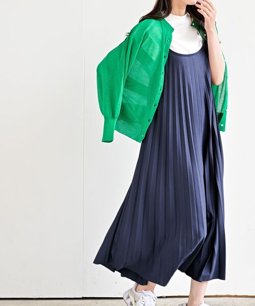 rps（アールピーエス）の「プリーツキャミワンピース（ワンピース・レディース・ブラック/ベージュ/カーキ/モカ/ミント/グレイッシュベージュ/ネイビー/チャコールグレー/ダークグリーン/ブルー・M/フリー）」の17枚目の写真