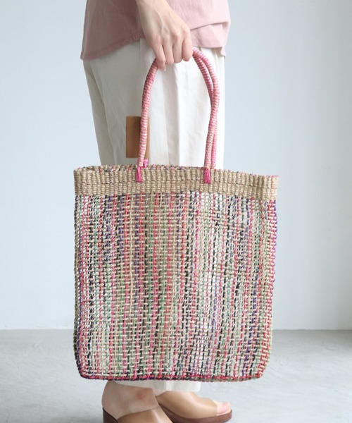 bulle de savon（ビュルデサボン）の「カゴバッグ BAGMATI  BBK20-SS02（かごバッグ・レディース・ピンク・FREE）」の7枚目の写真