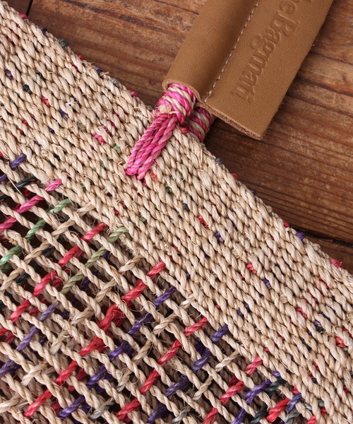 bulle de savon（ビュルデサボン）の「カゴバッグ BAGMATI  BBK20-SS02（かごバッグ・レディース・ピンク・FREE）」の11枚目の写真