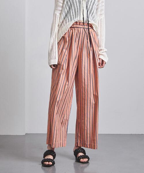 Mala KALANCHOE(マーラカランコエ)の「<Mala KALANCHOE (マーラ カランコエ)>ストライプ ワイドパンツ ■■■(その他パンツ・レディース・オレンジ・MEDIUM)」の5枚目の写真